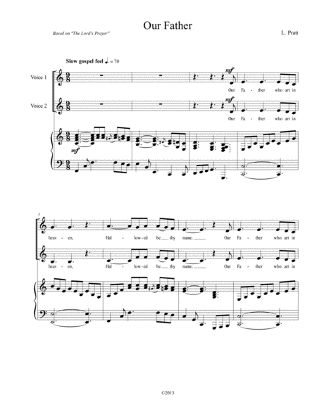 Our Father Sheet Music