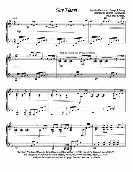 Free Sheet Music Our Heart By John Chisum George Searcy Arranged By Stephen R Dalrymple