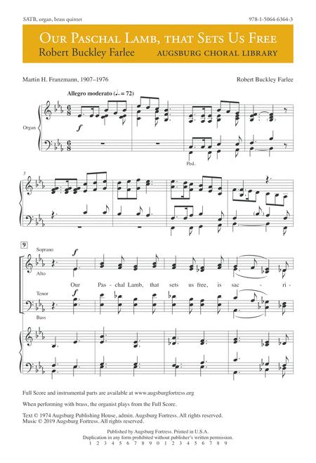 Our Paschal Lamb That Sets Us Free Sheet Music