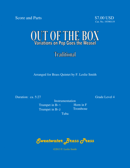 Out Of The Box Variations On Pop Goes The Weasel Sheet Music