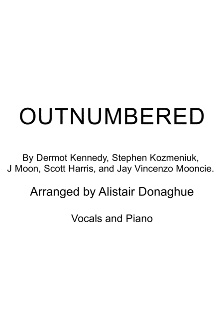 Free Sheet Music Outnumbered