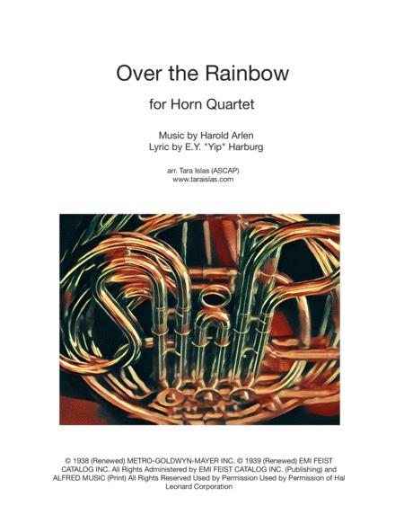 Over The Rainbow From The Wizard Of Oz For Horn Quartet Sheet Music