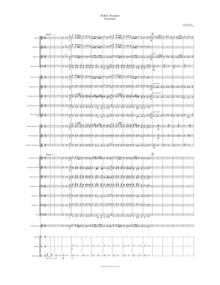 Free Sheet Music Overture To Hms Pinafore