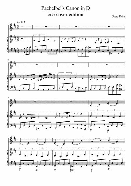 Pachelbel Canon In D Crossover Edition Sheet Music