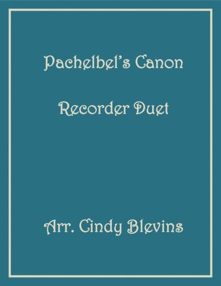 Free Sheet Music Pachelbels Canon Recorder Duet