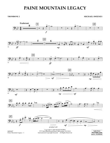 Free Sheet Music Paine Mountain Legacy Trombone 2