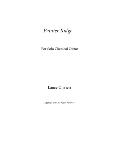 Painter Ridge Sheet Music