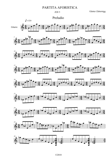 Partita Aforistica Sheet Music