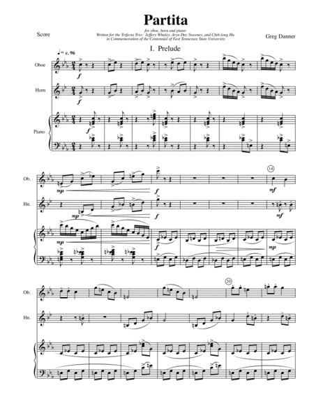 Partita Sheet Music