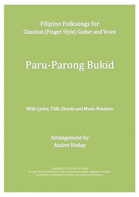Free Sheet Music Paru Parong Bukid Fingerstyle Guitar With Tab