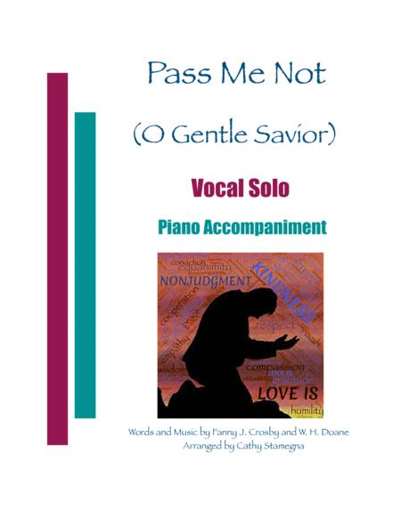 Pass Me Not Or Pass Me Not O Gentle Savior Vocal Solo Piano Accompaniment Sheet Music