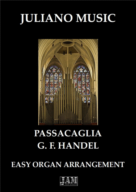 Passacaglia Easy Organ C Version G F Handel Sheet Music