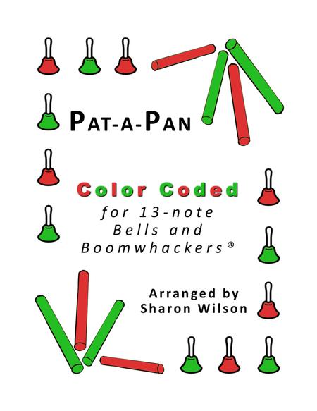 Free Sheet Music Pat A Pan For 13 Note Bells And Boomwhackers With Color Coded Notes