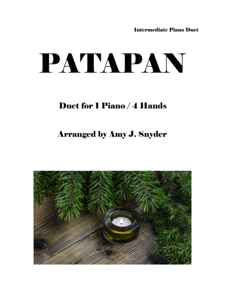 Patapan Piano Duet Sheet Music