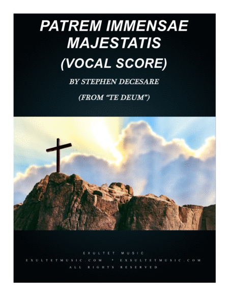 Patrem Immensae Majestatis Vocal Score Sheet Music