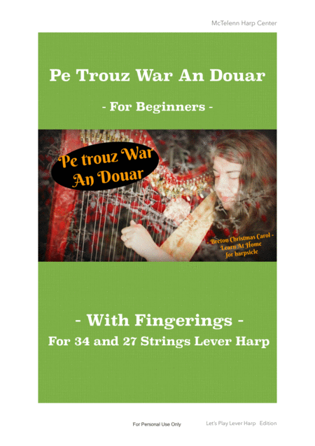 Free Sheet Music Pe Trouz War An Douar Breton Christmas Carol Easy Arrangement And Fingerings By Eve Mctelenn