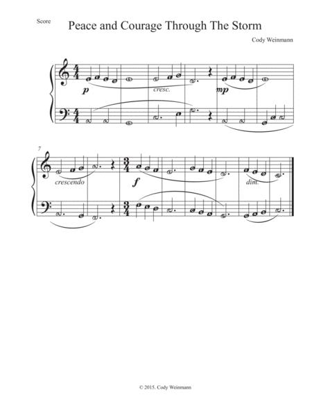 Peace And Courage Through The Storm Sheet Music