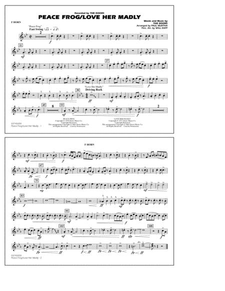 Peace Frog Love Her Madly Arr Paul Murtha F Horn Sheet Music