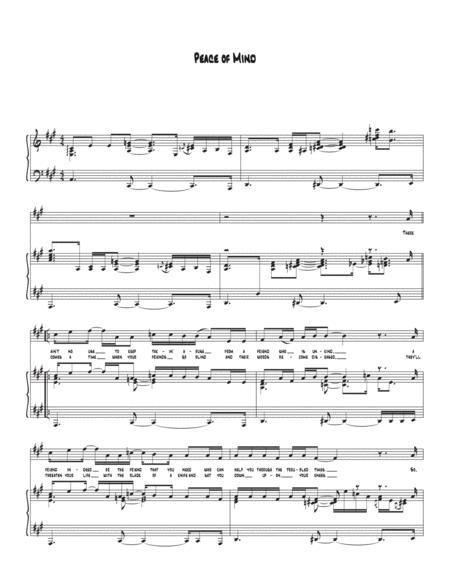 Peace Of Mind Sheet Music