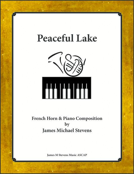 Free Sheet Music Peaceful Lake French Horn Piano