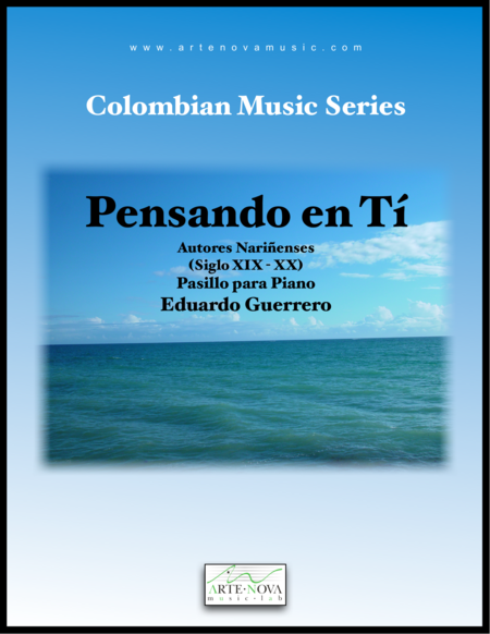 Pensando Ent Pasillo Para Piano Sheet Music