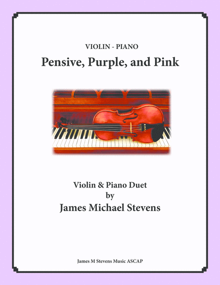 Free Sheet Music Pensive Purple And Pink Violin Piano
