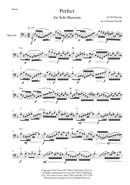 Free Sheet Music Perfect For Solo Bassoon