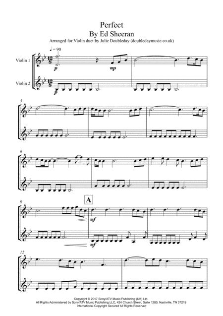 Free Sheet Music Perfect For Violin Duet