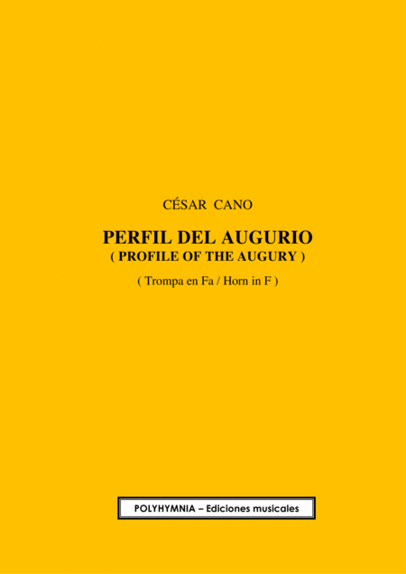 Free Sheet Music Perfil Del Augurio Op 56 For Solo Horn