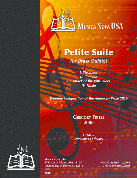 Free Sheet Music Petite Suite For Brass Quintet