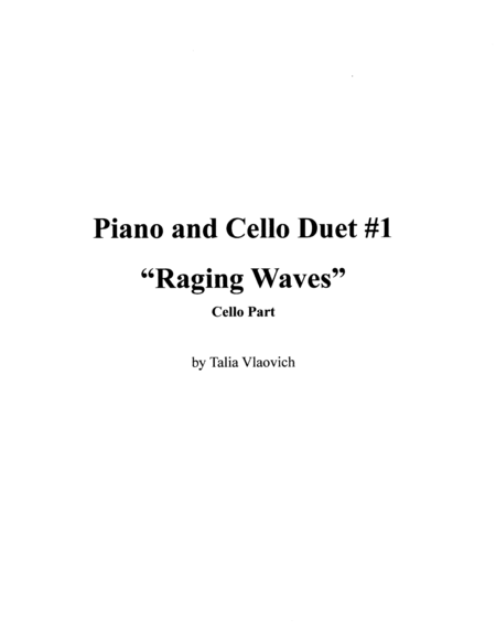 Free Sheet Music Piano And Cello Duet 1 Cello Part