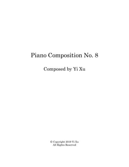 Free Sheet Music Piano Composition No 8