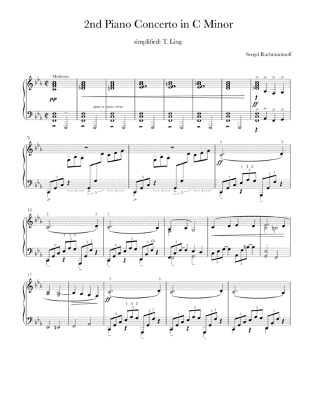 Piano Concerto No 2 In C Minor Sheet Music