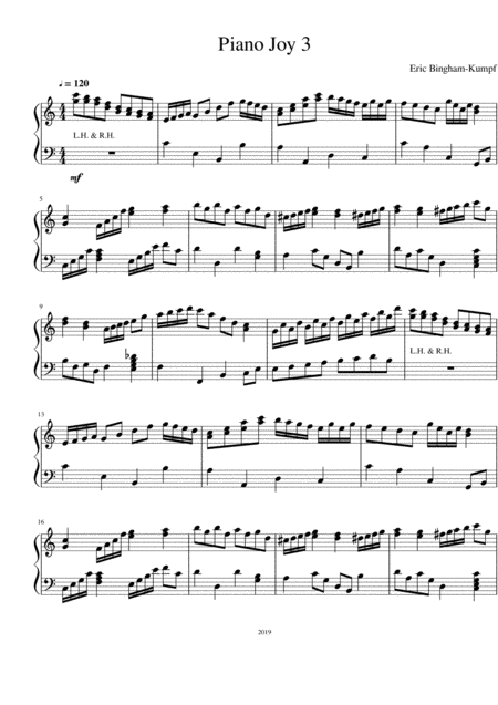 Free Sheet Music Piano Joy 3