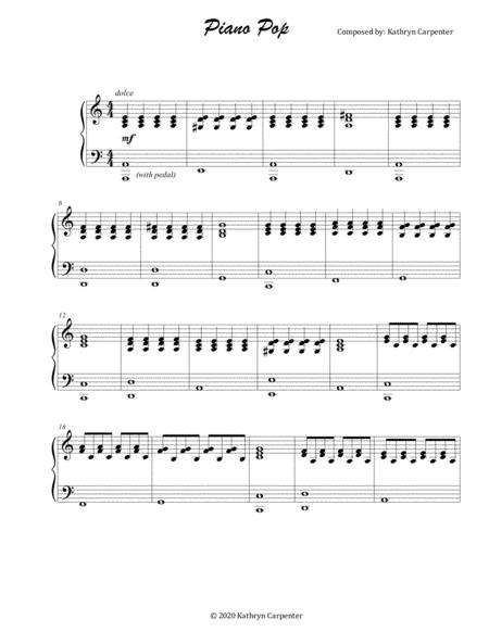 Free Sheet Music Piano Pop