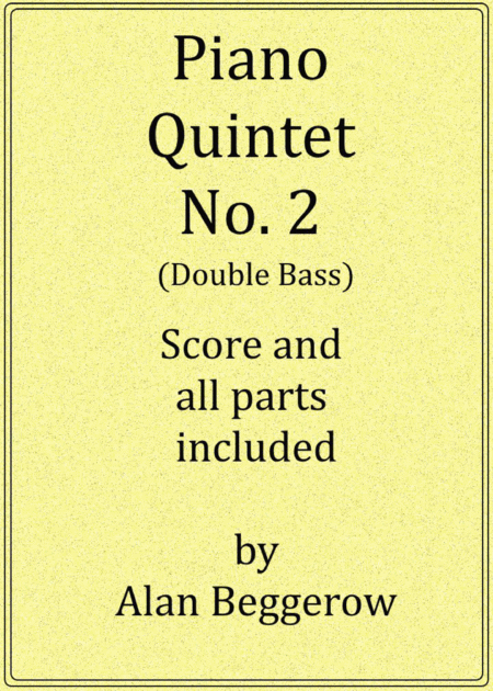 Piano Quintet No 2 Sheet Music