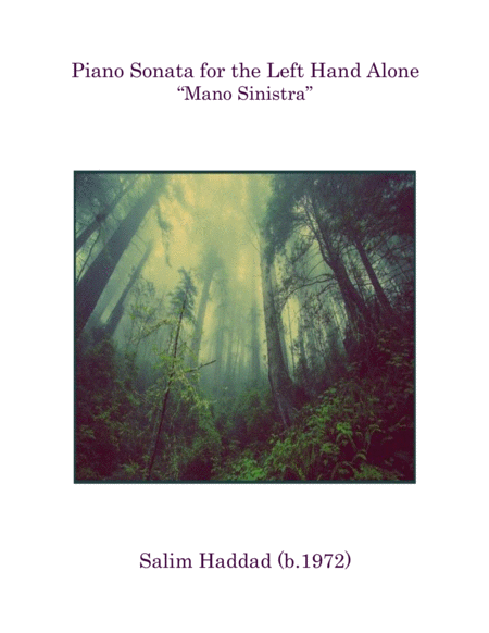 Free Sheet Music Piano Sonata For The Left Hand Alone Mano Sinistra Op 5