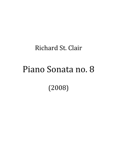 Free Sheet Music Piano Sonata No 8