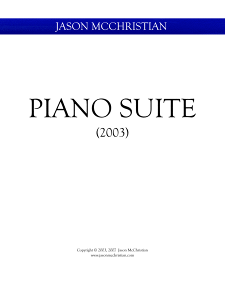 Piano Suite Sheet Music