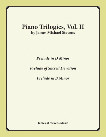 Free Sheet Music Piano Trilogies Vol Ii Preludes