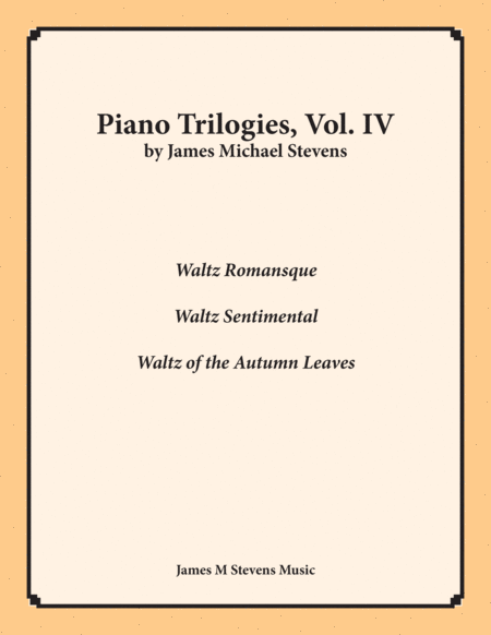 Free Sheet Music Piano Trilogies Vol Iv Waltz