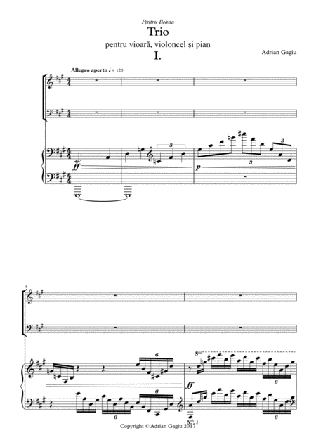 Free Sheet Music Piano Trio Op 65