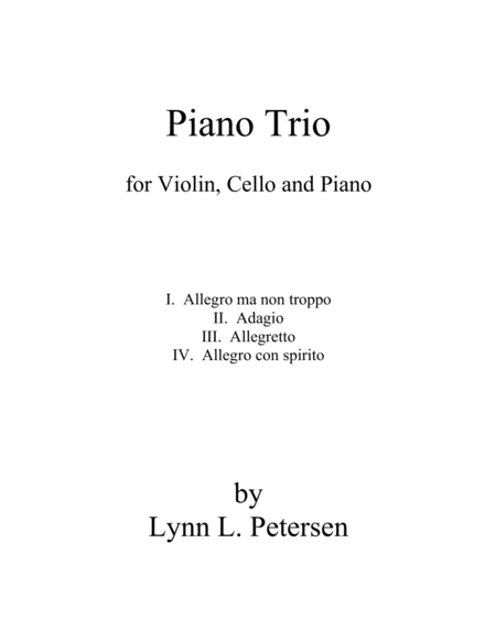 Free Sheet Music Piano Trio