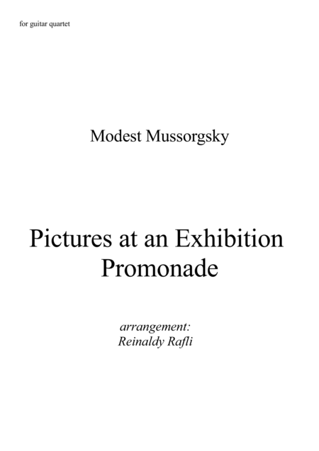 Free Sheet Music Pictures At An Exhibition Promenade 2