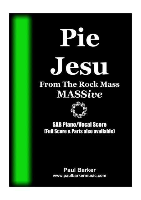 Pie Jesu Vocal Score Sheet Music