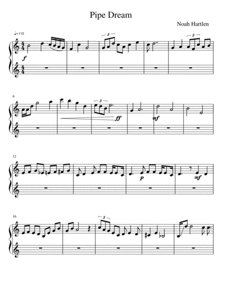 Pipe Dream Sheet Music