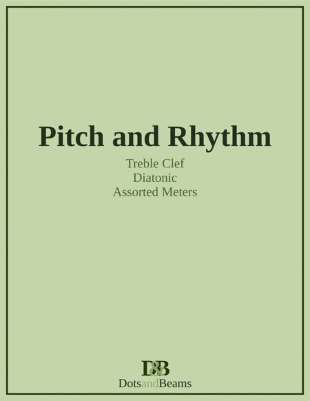 Free Sheet Music Pitch And Rhythm Treble Clef Diatonic Sight Reading Exercise Book