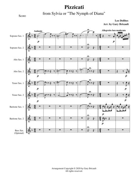 Pizzicati From Sylvia Or The Nymph Of Diana Sheet Music