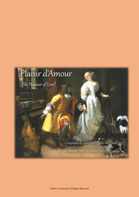 Plaisir D Amour Classic Love Song Arranged For Flute Choir Sheet Music