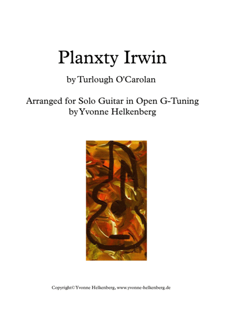 Free Sheet Music Planxty Irwin By Turlough O Carolan Arranged For Solo Guitar Tab